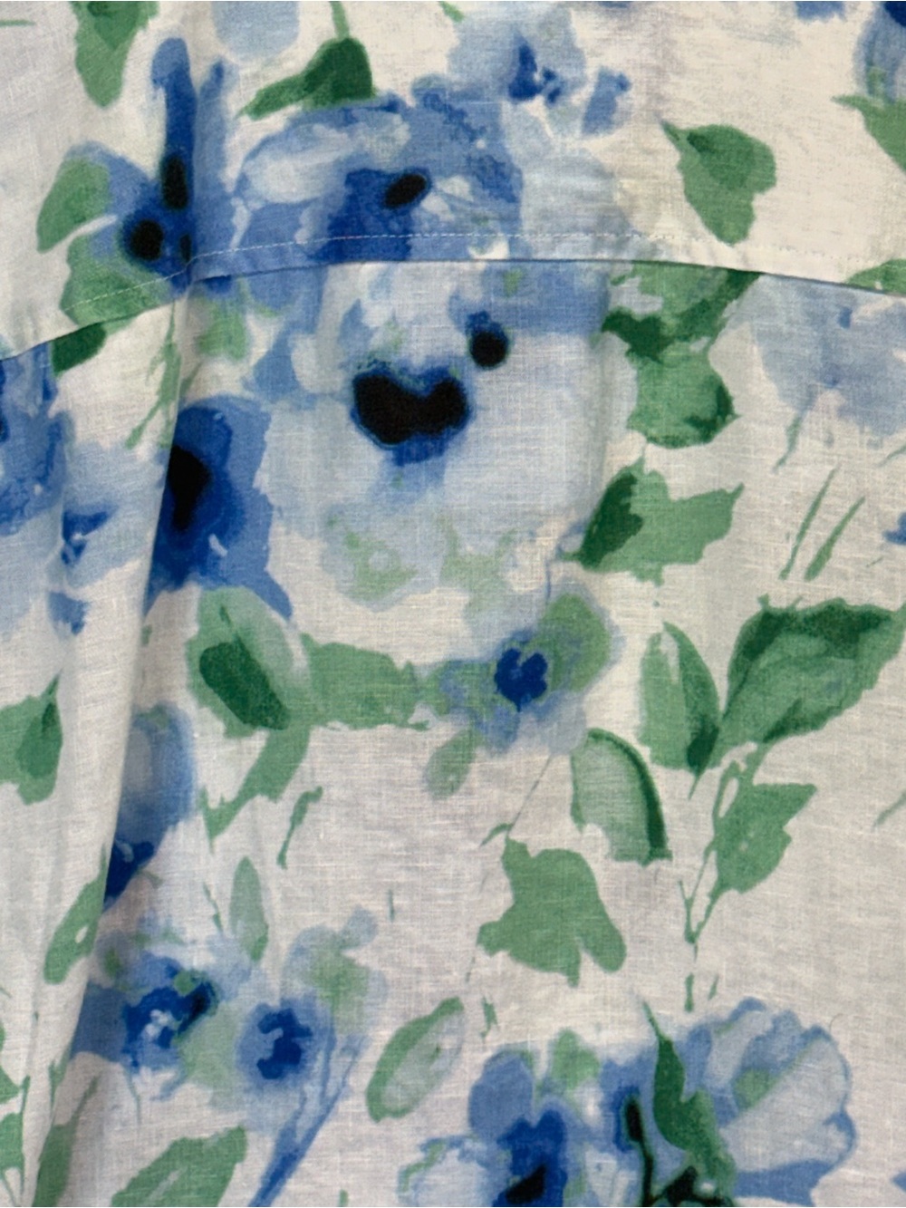 Jones New York Linen Blue Floral  Top
Size 2X - Picture 6 of 12